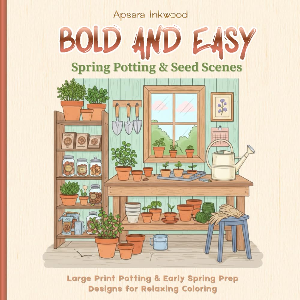 Bold & Easy Spring Potting & Seed Scenes: Simple Satisfying Garden Prep Designs for Plant Lovers