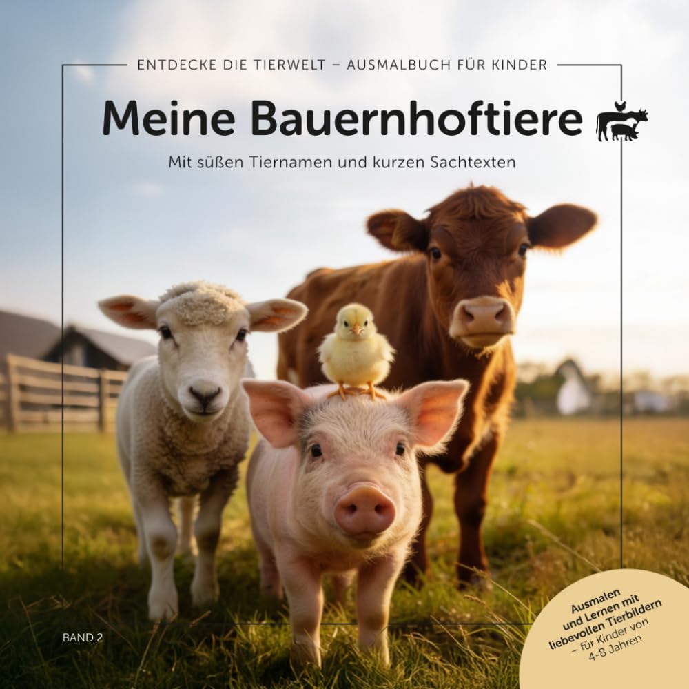 Meine Bauernhoftiere (Entdecke die Tierwelt – Ausmalbücher für Kinder)