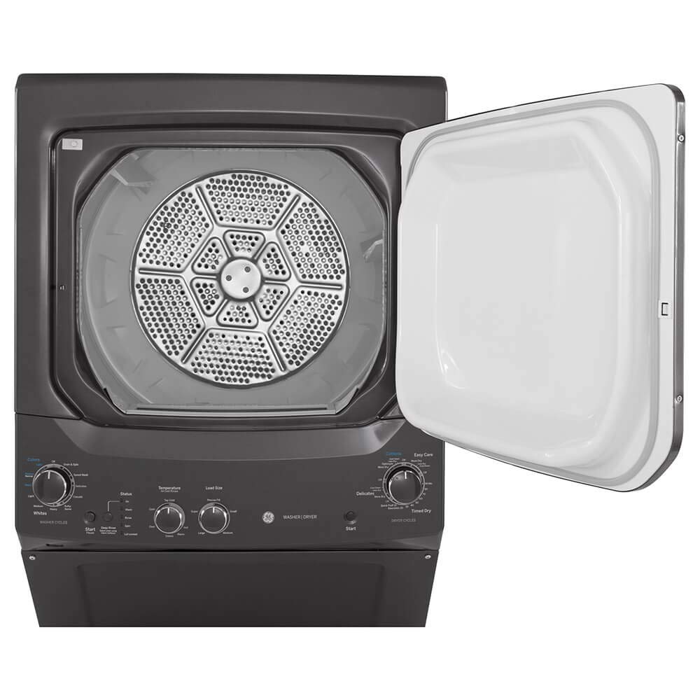 GE GUD27ESPMDG Spacemaker Series 27 Inch Electric Laundry Center with 3