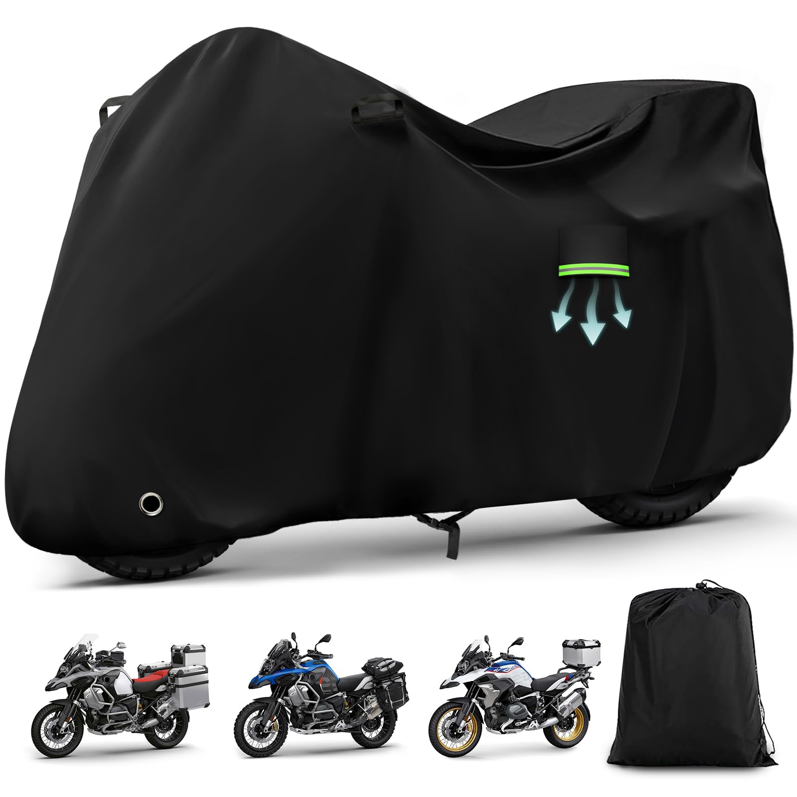 Motorcycle Cover Waterproof for BMW R1300GS/R1250GS Adventure with Trunk