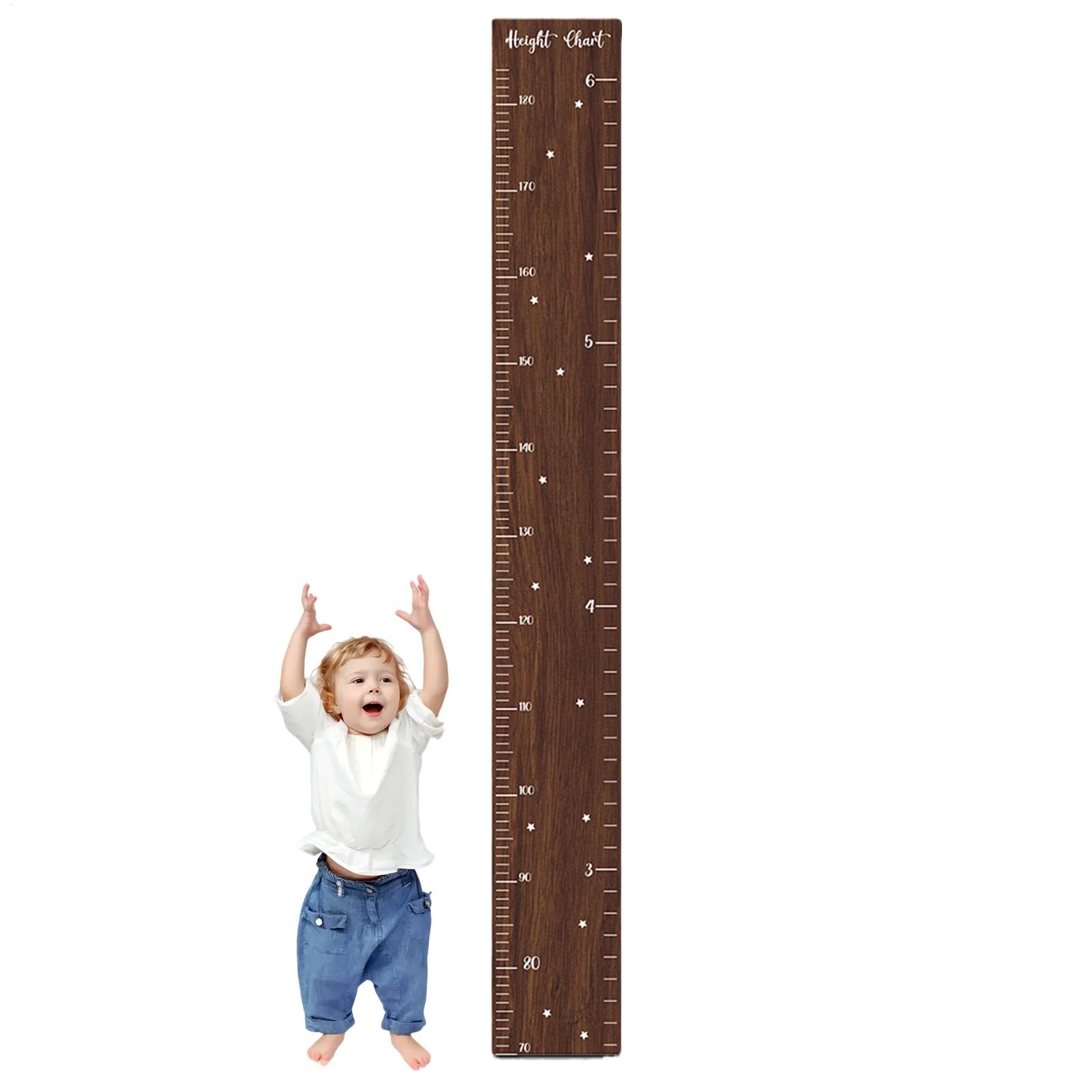 GkgWuxf Toddler Height Growth Chart, Growth Chart Ruler for Home, Creative Wall Toddler Height Measurement Chart for Kids, Child, Boys, Girls