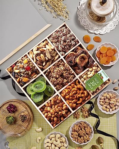Image of Hyperfoods Dry Fruits Gift Pack Dry Fruits Gift Hampers For Family Dry Fruits Gifts For Employees Premium Dry Fruits Gifts Dry Fruits Combo Pack Dry Fruits Gift Hampers Pack Of 9 Dry Fruits Gift Box