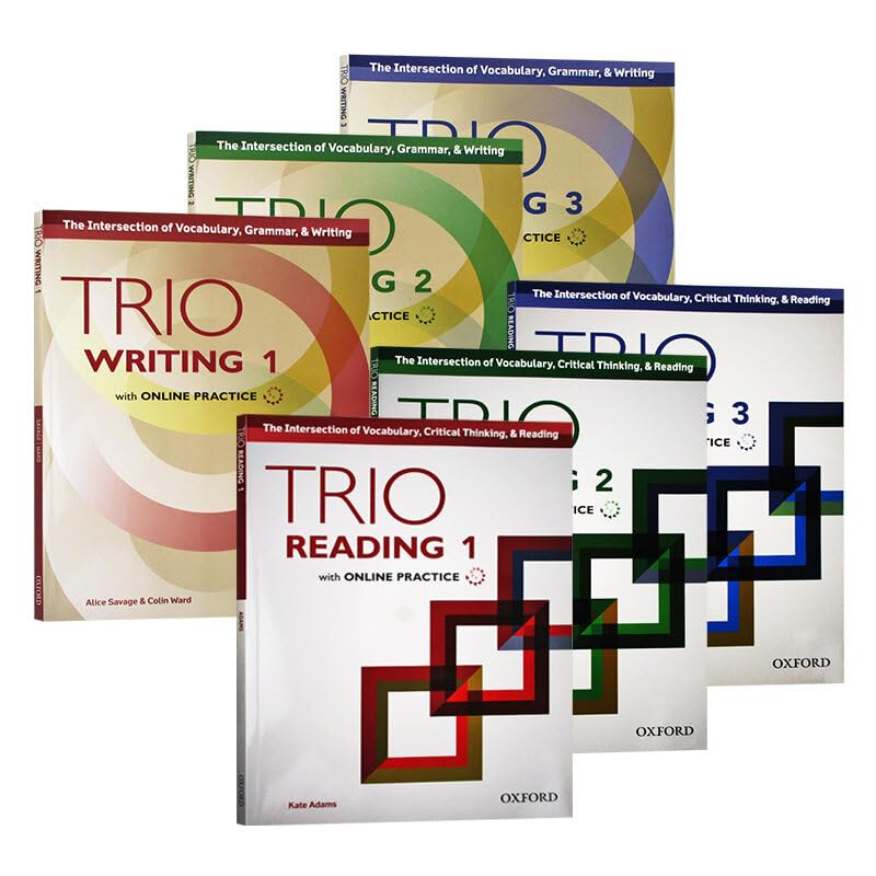 6Pcs OxFords Trio Reading and Writing Original English Books