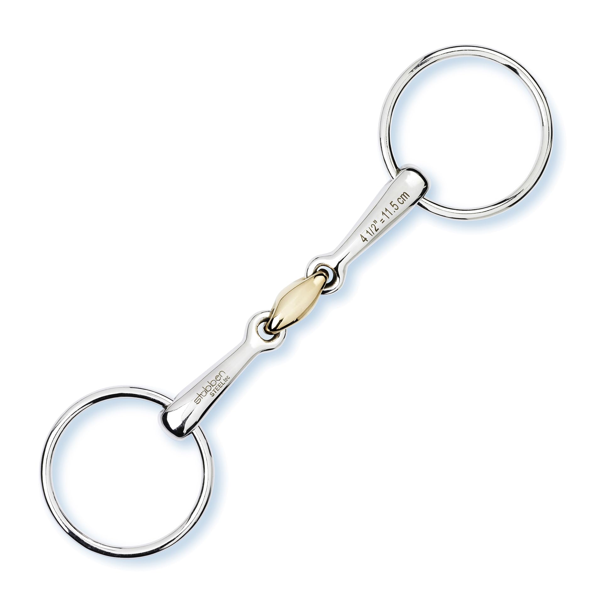 Stübben 2220 Fielte de Anillas para bocado de Tres Piezas - 12,5 cm