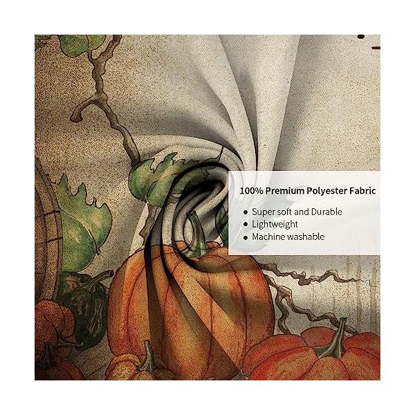 Wathon bible verse shower curtain fall bathroom decor christian scripture quote with autumn harvest pumpkin bath curtains rustic retro farmhouse christian faith fabric shower curtain 70x70in  urban country home decor
