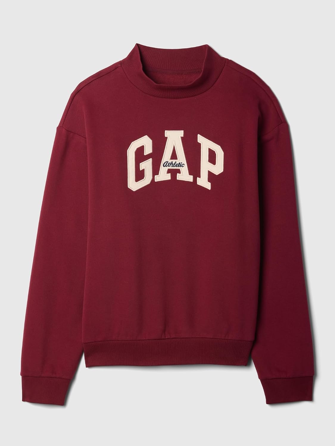 GAP Men's Logo Mockneck Crew Sweatshirt