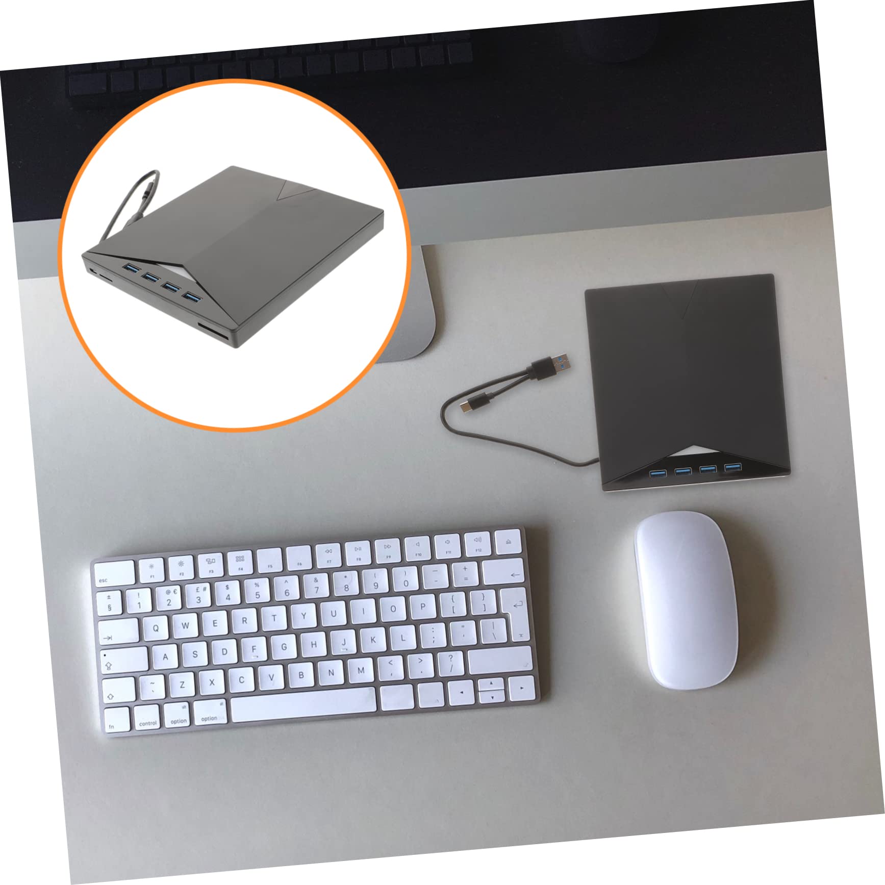 DOITOOL Unità CD e Dvd Esterna USB 3.0, Masterizzatore e Lettore per Notebook e All-in-one, Custodia Nera in Plastica, Lettura Rapida