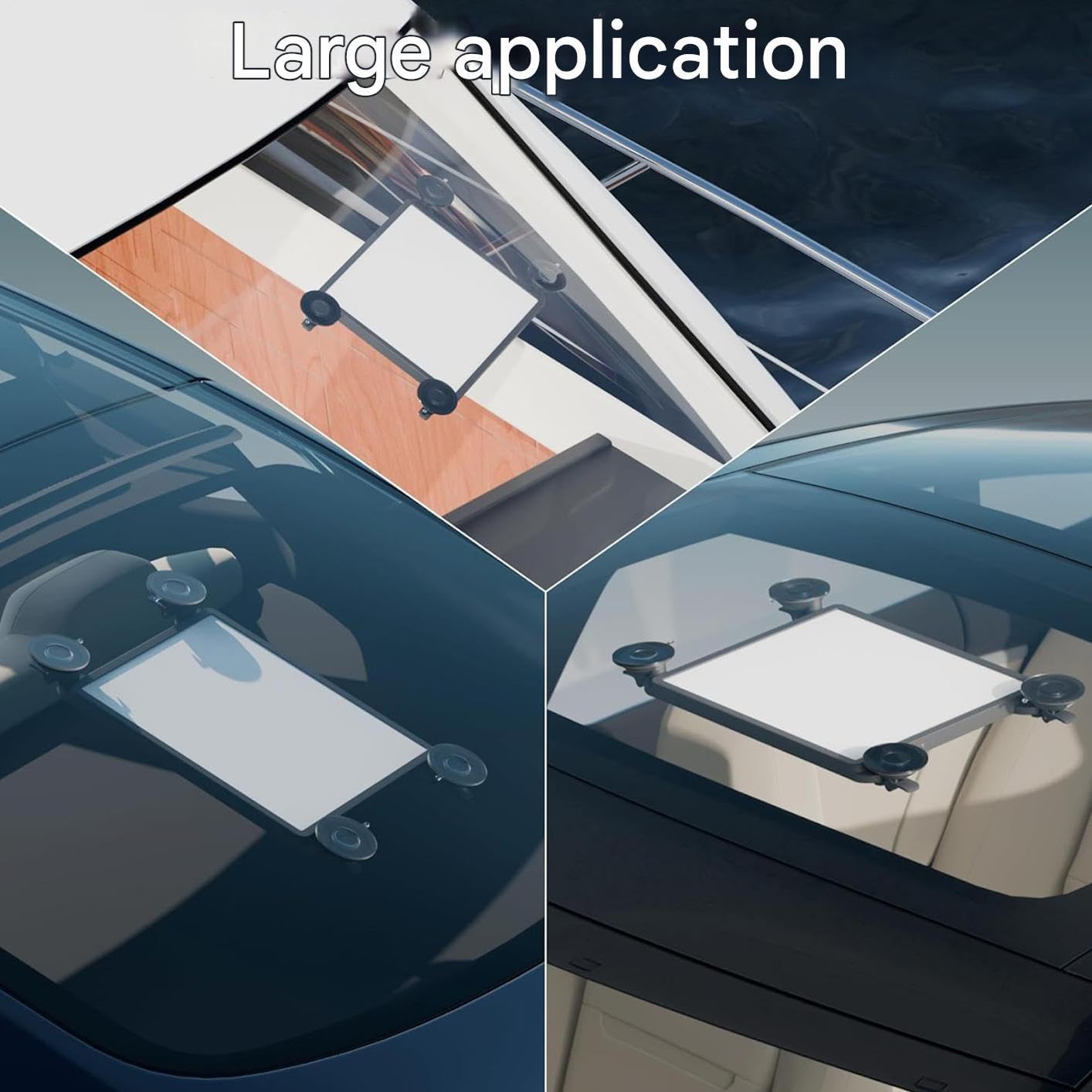 Soporte para Parabrisas Magnético Ajustable para Techo Solar | Soporte para GPS y Tabletas de Ventana de Coche para Portátil Vehículos Autocaravana Barcos Aviones SUV Viajes y Camping