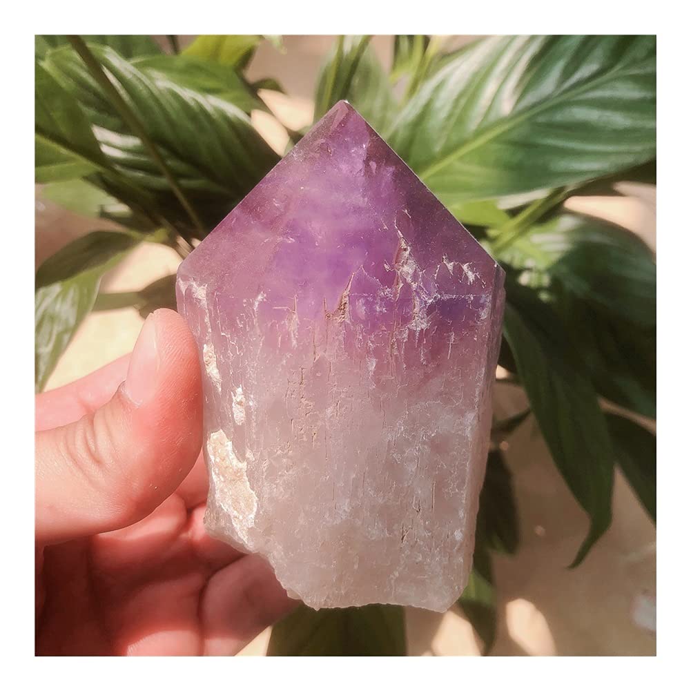 Kristall Geschenk Collectionn Naturkristall Quarz Amethyst Säule Turm Punkt Reiki Stein Zimmer Home Office Aquarium Dekoration Zubehör Edelstein Home CrystalMeditationsgeschenk Raumdekoration (Size :