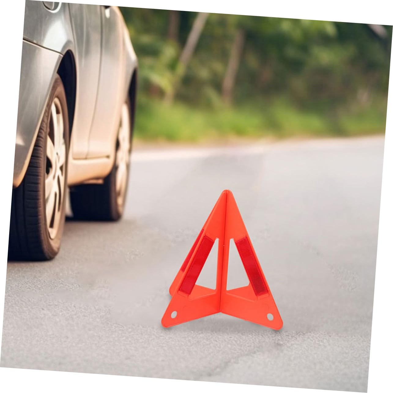 BESTOYARD 5pezzi Triangolo Auto di Sicurezza Riflettente Treppiede di Emergenza per Veicoli Segnale Stradale Pieghevole ad Alta Visibilità per Tutte le Situazioni