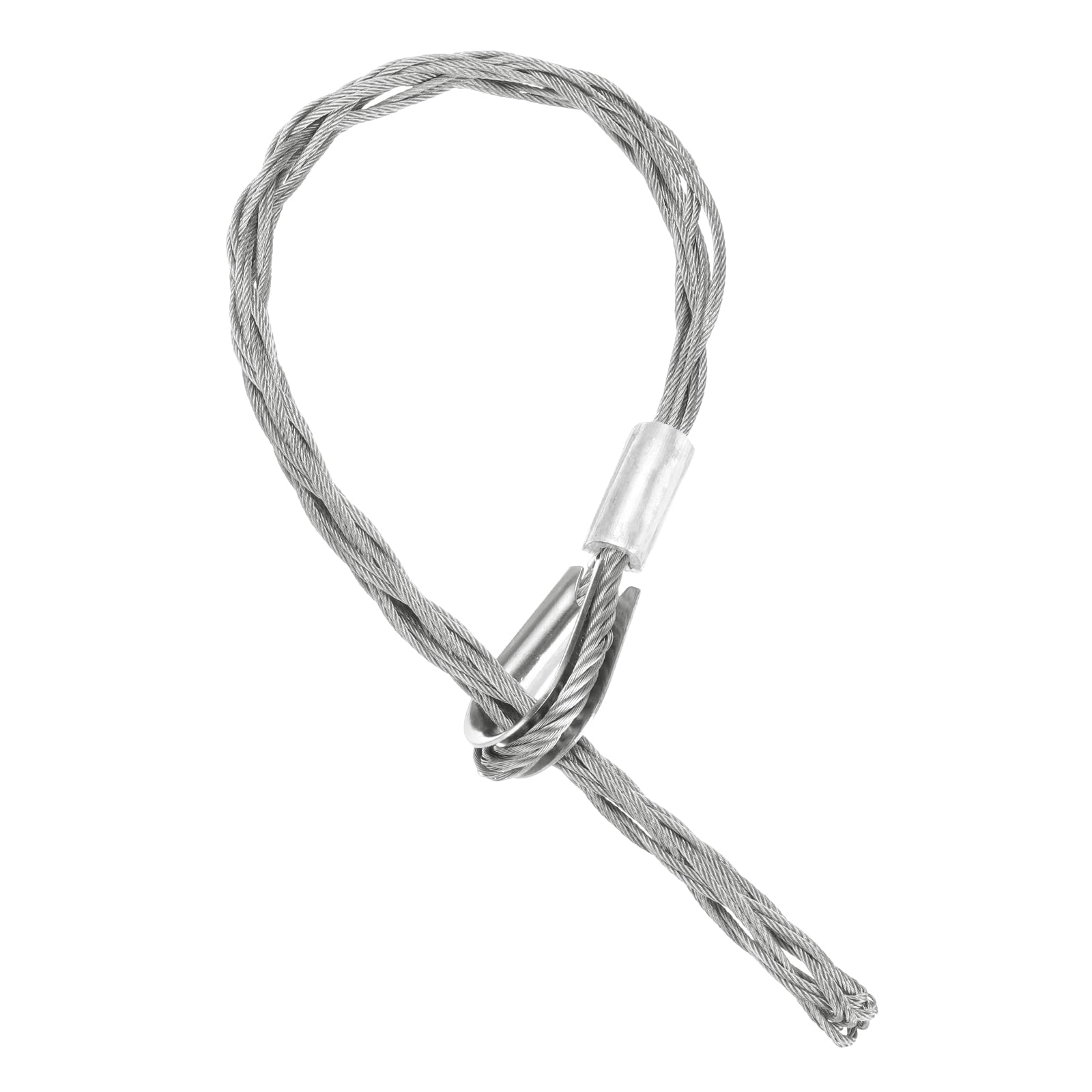 QUARKZMAN 13-18mm OD Câble Chaussettes de Tirage Grip 0.59M Simple Tête Côté Tirage Fil Maille Puller Chaussettes Grip Outils de Tirage de Fil en Acier Inoxydable