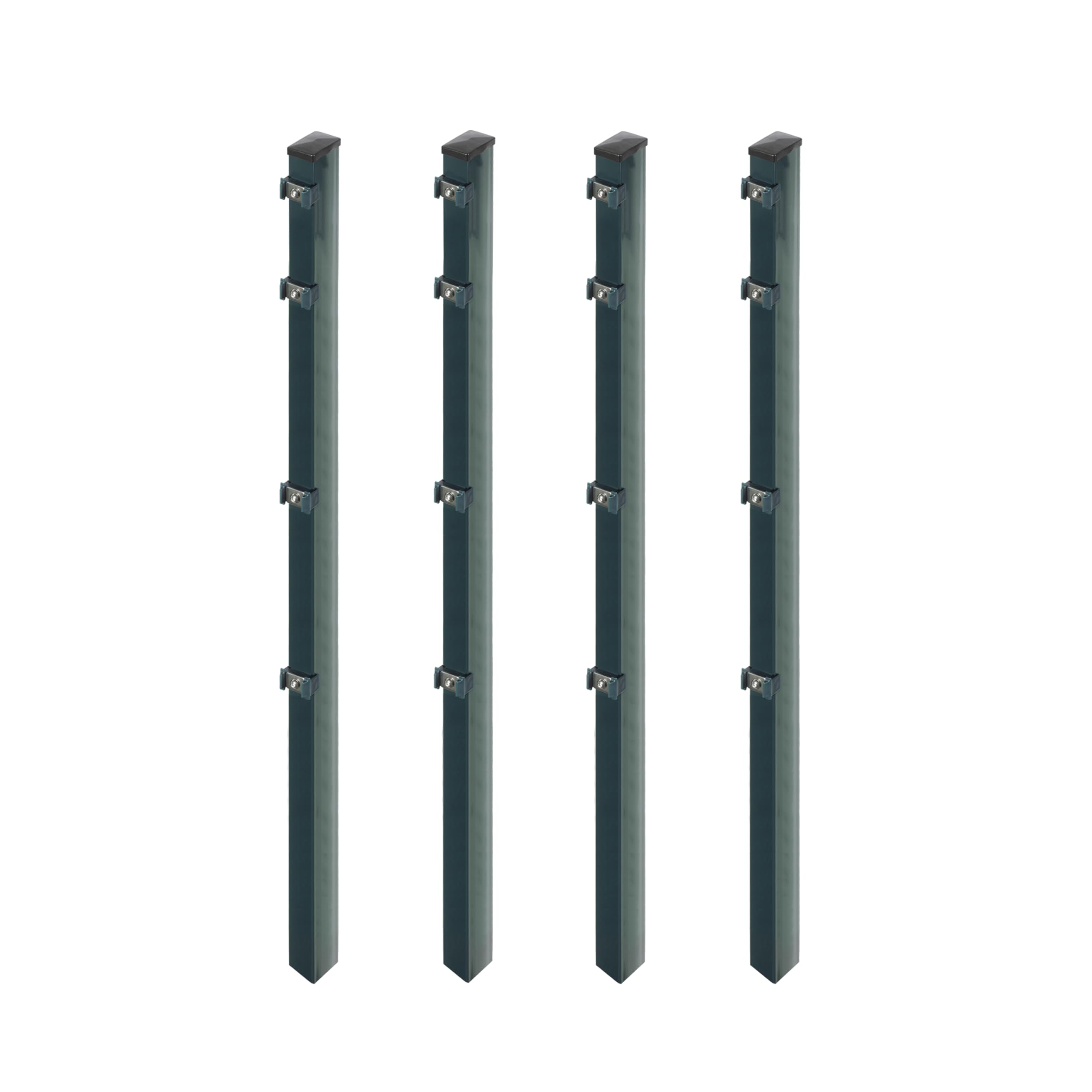 4x Pfosten zum Einbetonieren für Mattenhöhe 100/103 cm | 6x4x160 cm | Anthrazit