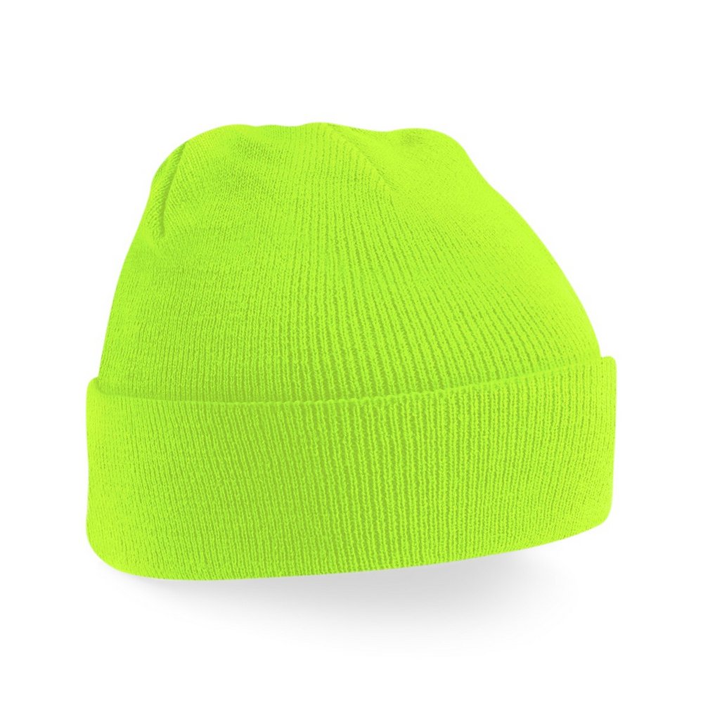 Beechfield Flourescent Green Original Cuffed Beanie Fluorescent Green