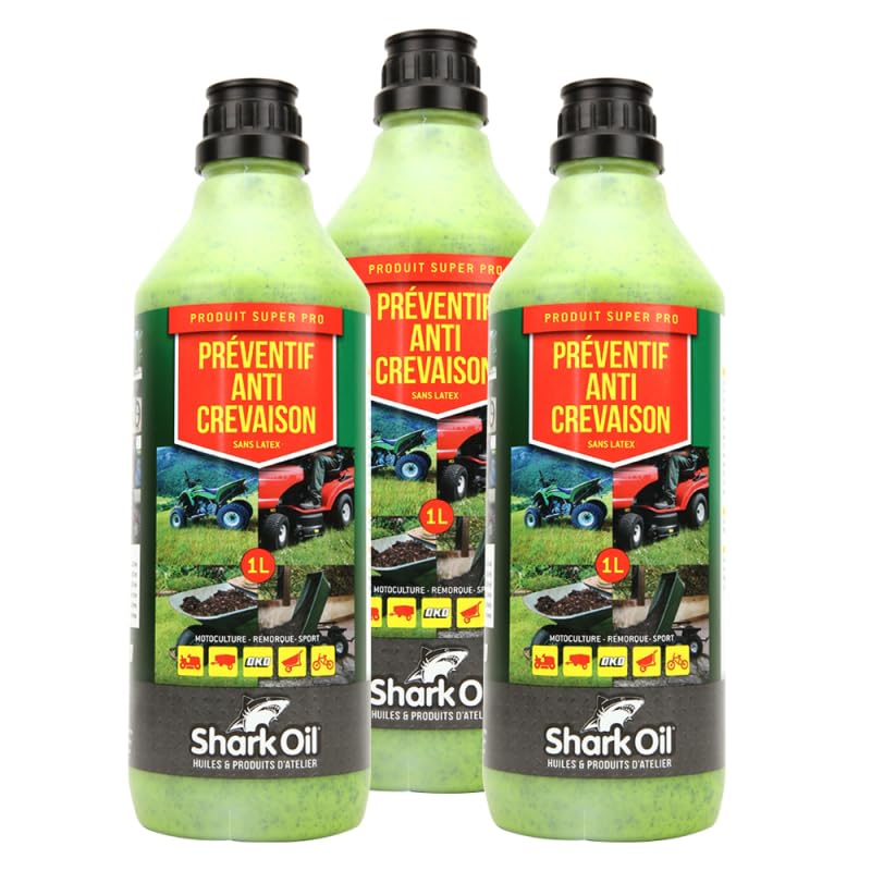 Matijardin - Préventif anti crevaison Shark Oil OKO super pro 1 litre par 3