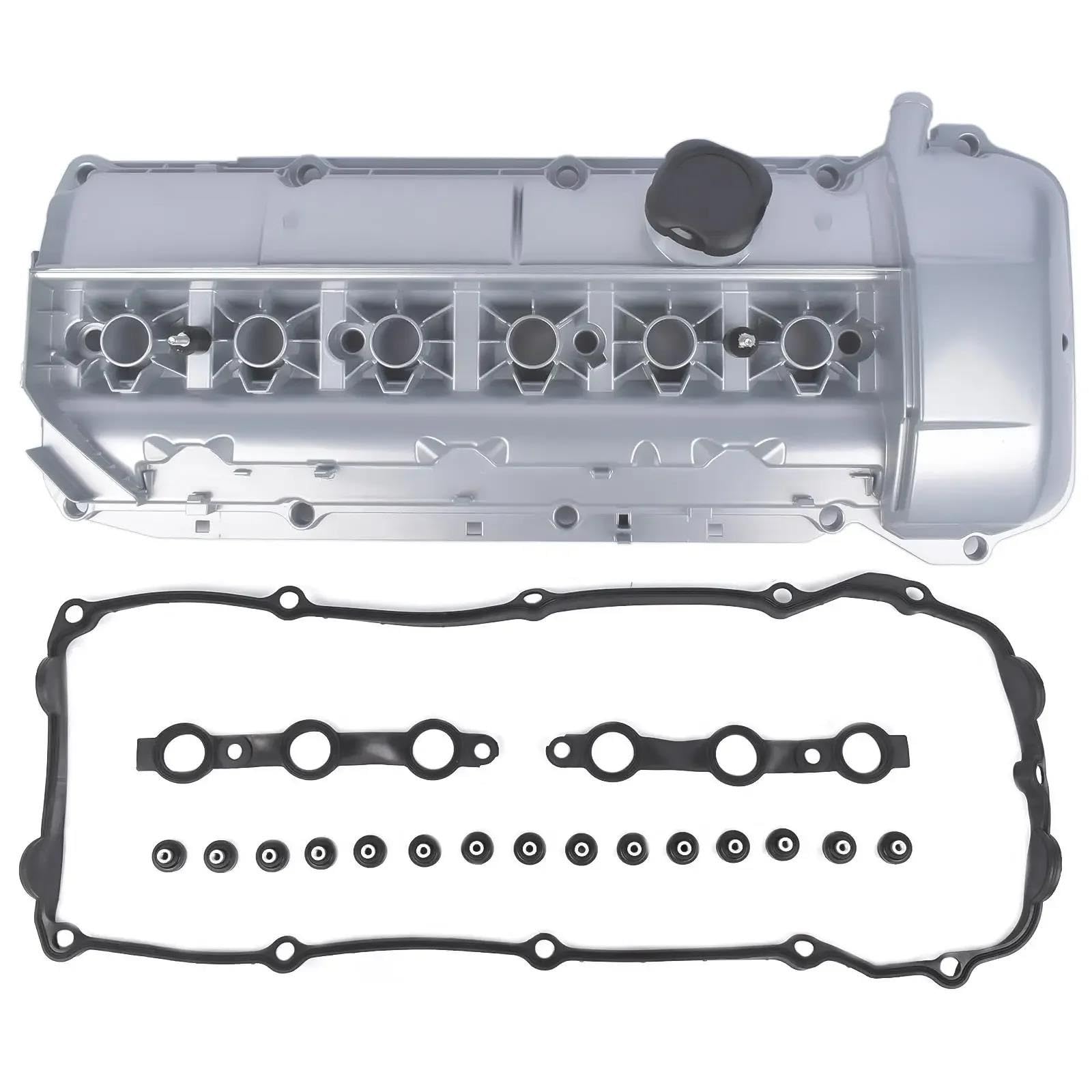 Coperchio valvola auto Kit Coperchio Valvola In Alluminio Per BMW Per 325i 330Ci 525i E46 E39 E53 E60 E85 E61 X3 X5 Z4 11127512839 Coperchio valvole