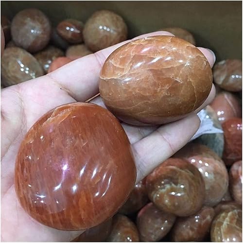 Miniatura 2 de COZMAX para Melocotón Piedra Lunar Piedras Palma Piedras Piedras Naturales Piedras y Cristales Piedra Natural Piedra Preciosa Reiki Decoración