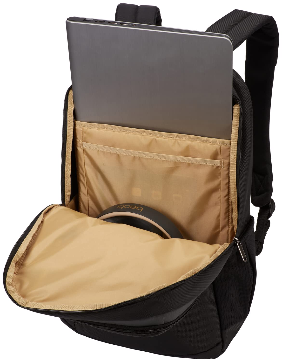 Case Logic Propel - Mochila para portátil de hasta 15,6", color negro, compartimento acolchado y bolsillos expandibles, Negro, 28, Casual