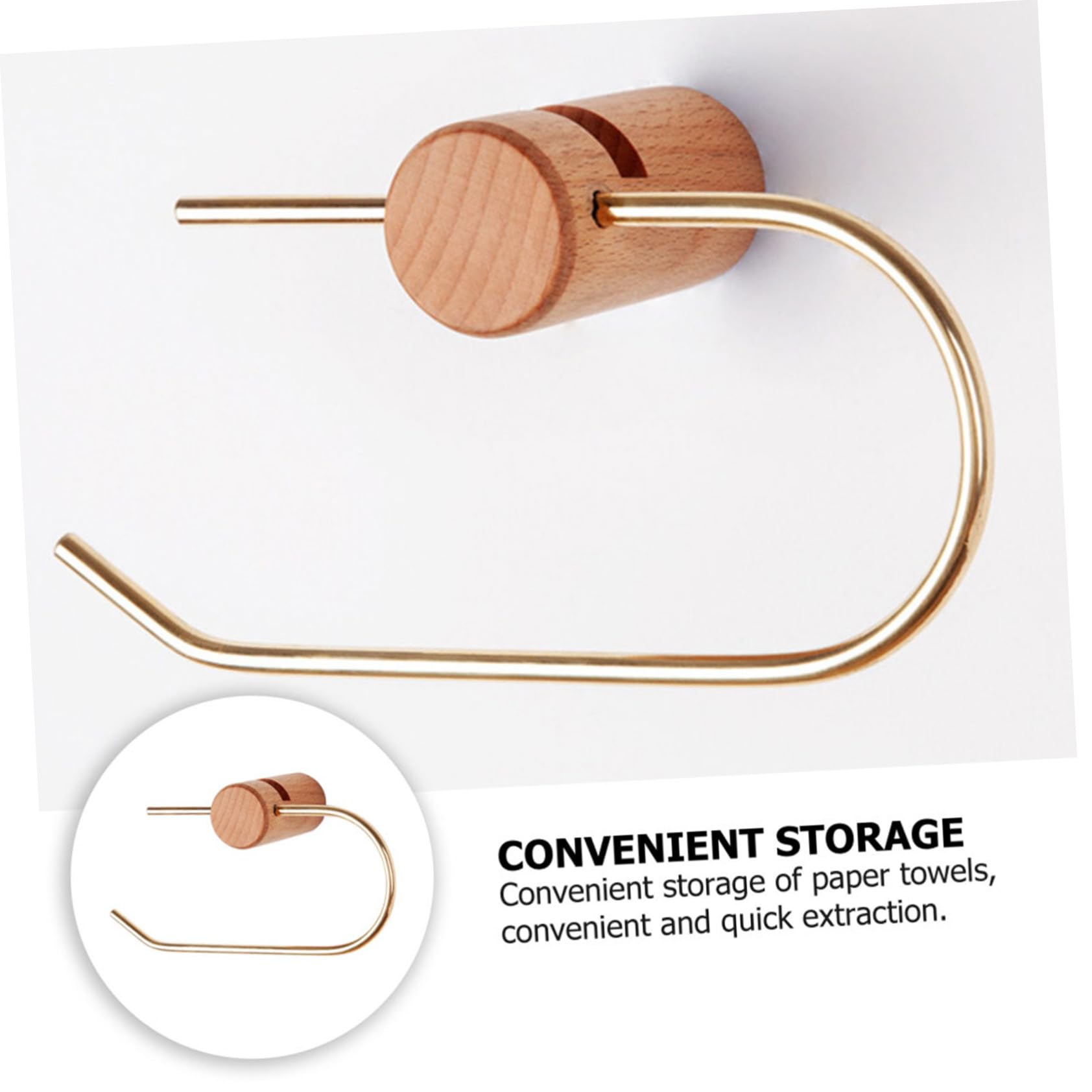 HOMSFOU 2piezas Portarrollos De Papel Higiénico De Natural Soporte Sin Taladros para Baño Organizador Elegante y Funcional para Hogar y Oficina