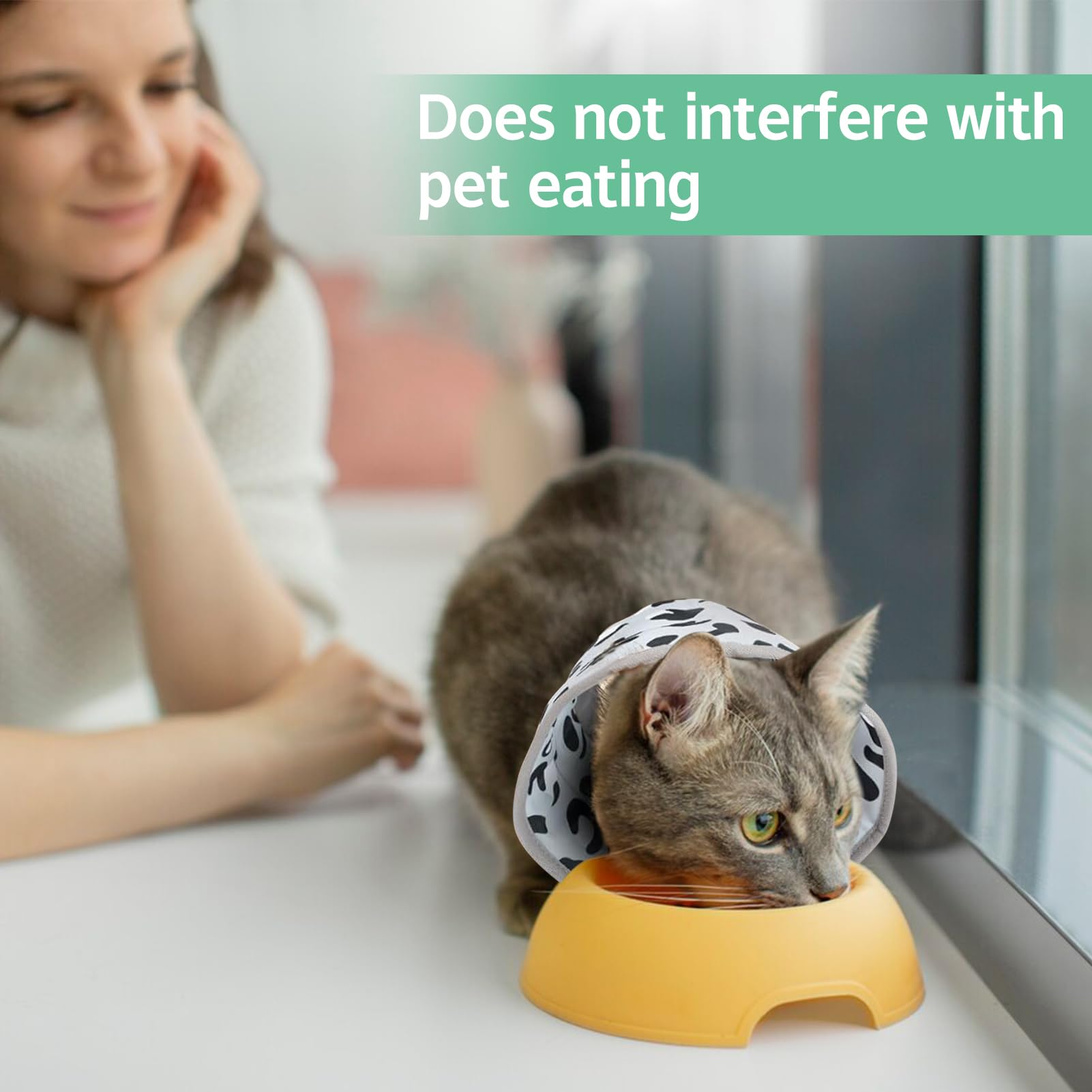 Soft Cat Cone Collar for Cats and Small Dogs Adjustable Cat Recovery Collars & Cones - Image 4