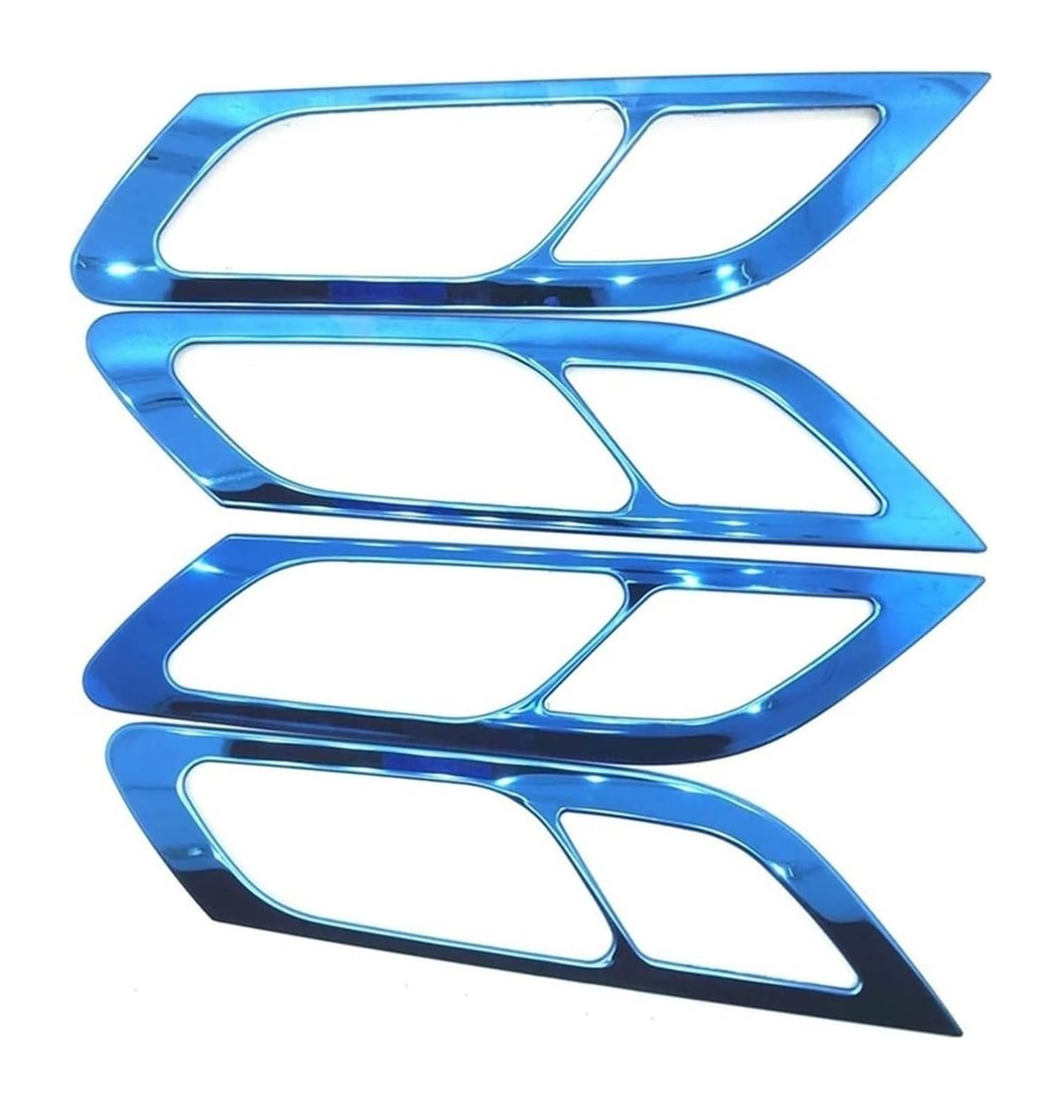 FANGZIQF Inner Door Pull Handles for Peugeot 508 2011-2017 Car Inner Door Handle Frame Bowl Sequin Stickers(Blue)