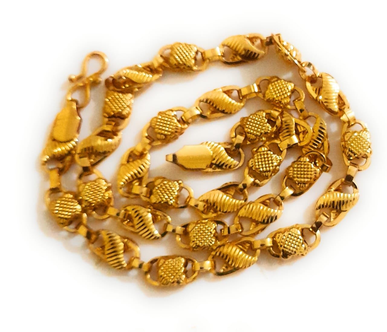 Lallantika [18] 1 gram gold plated jewellery necklace neck chain artificial fashion stylish imitation long chain for men and women Traditional long copper gold plated mala (B0D1L9N8YT) Amazon Price History, Amazon Price Tracker