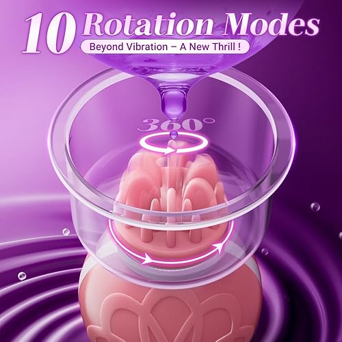 Miniatura 3 de Juguetes sexuales Pezones Juguetes 4-en-1 Vibrador de pezones Juguetes sexuales para mujeres 10 potentes modos de rotación, juguetes adultos