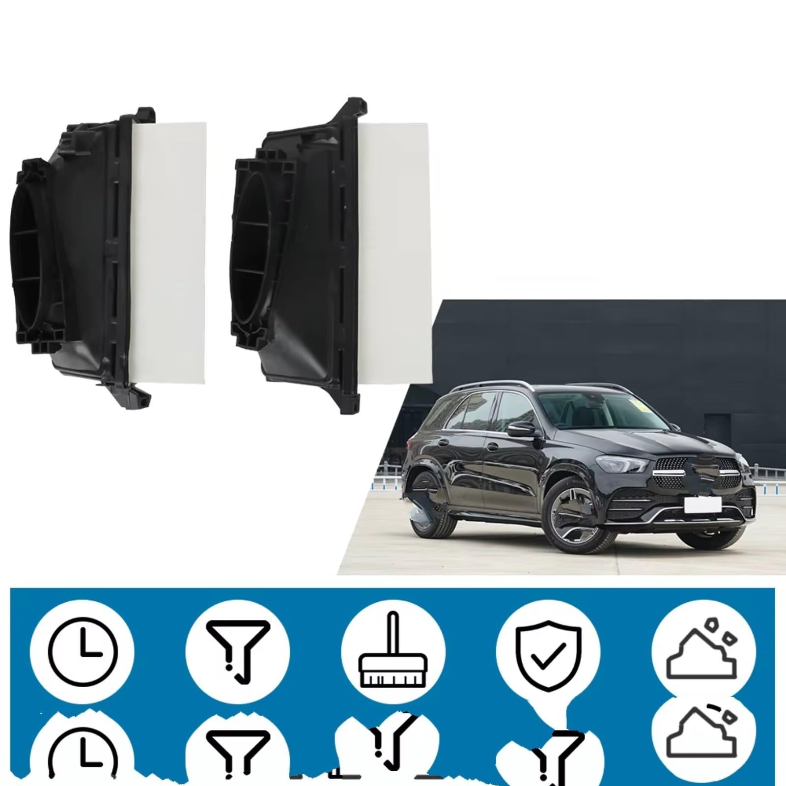 Filtro Aire Motor Coche Para Benz GLE 350d 2016-2017 GL X164 2006-2012