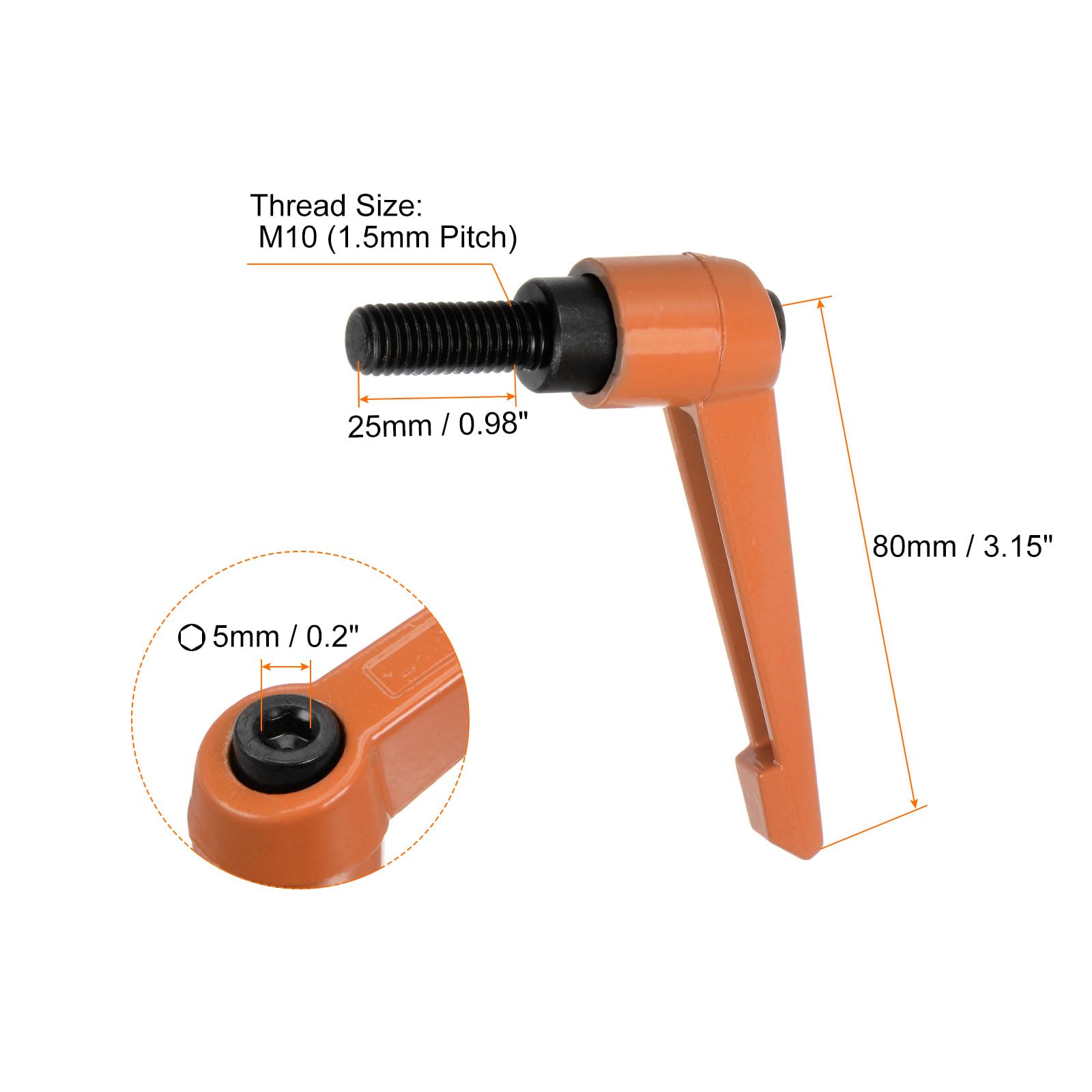 Serie Acciaio Inox - Sistema Di Serraggio Forma T6 Con Leva Di Sicurezza - Foto 8
