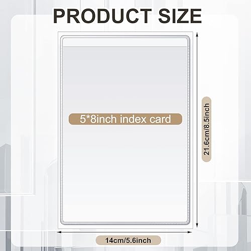 Miniatura 2 de Bolsillos autoadhesivos transparentes, fundas de plástico transparente, bolsillos para etiquetado, soportes para boletos de trabajo, pedidos de