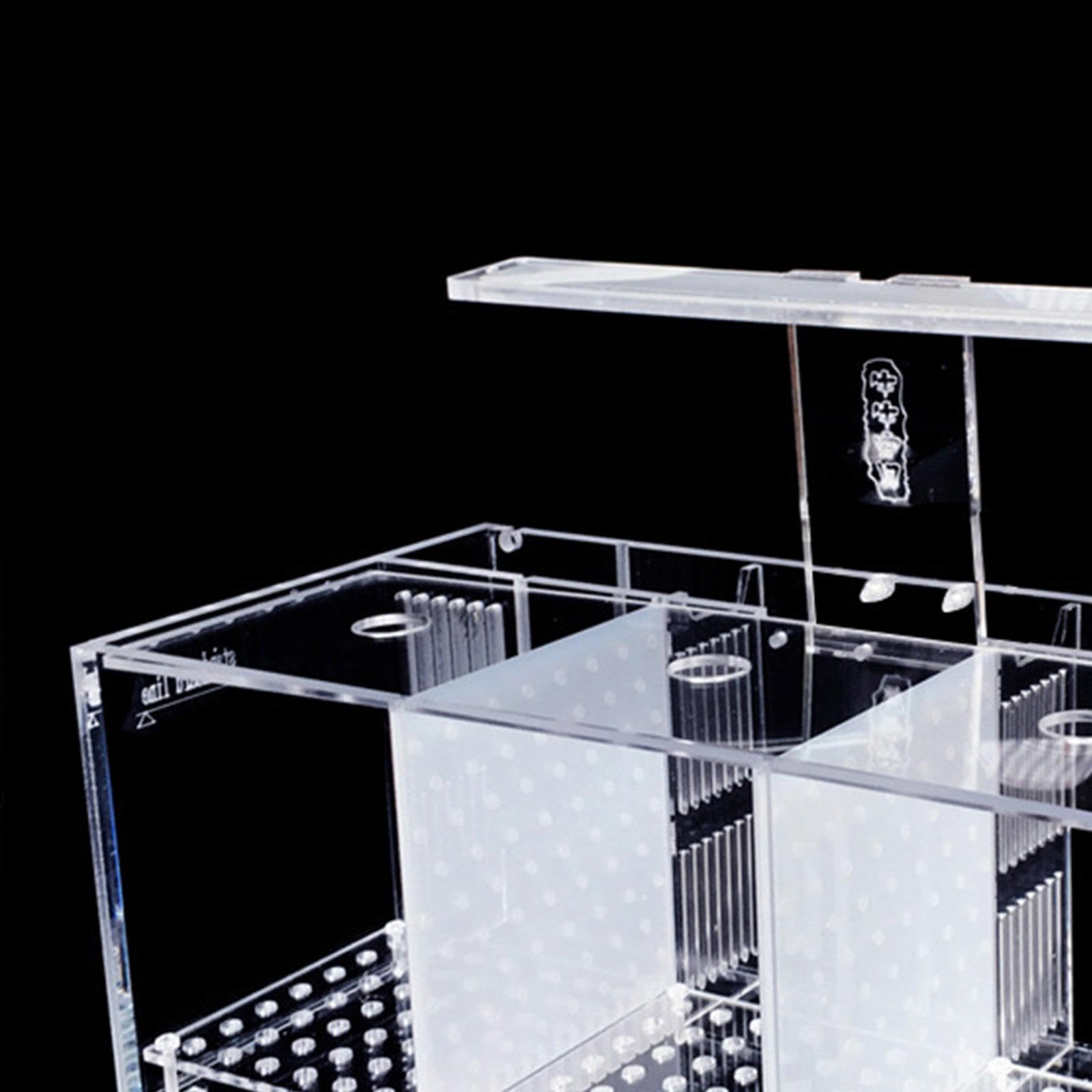 Aquarium Betta-Zucht-Becken, Mini-Aquarium, Transparenter Desktop-Kampffisch-Tank, Acrylic Garden Office Fish Breeding Box