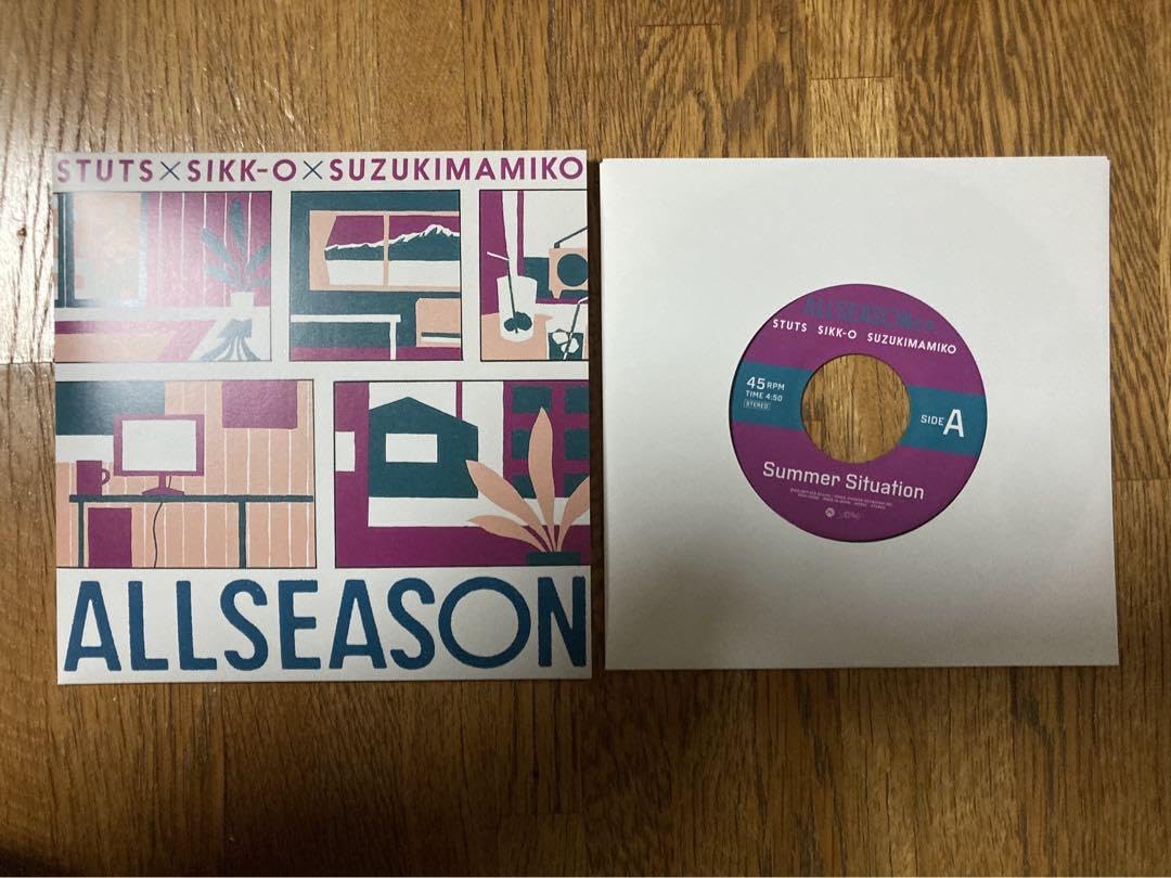 Amazon.co.jp: STUTS×SIKK-O×鈴木真海子『ALLSEASON EP.』 7インチ 