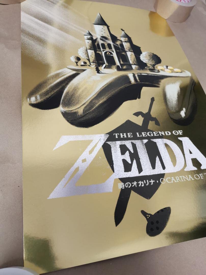 Amazon.co.jp: ゼルダの伝説ポスター(Gold Foil7作品限定75枚販売 