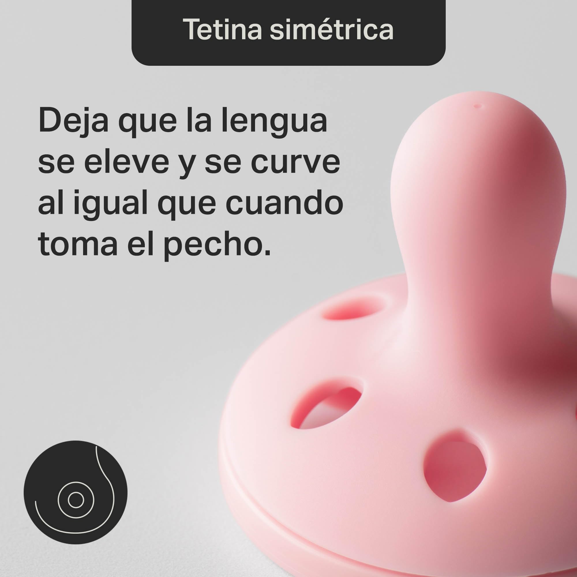 Tommee Tippee Chupete anatómico ligero, 0-6m, paquete de 4, diseño ligero de silicona de una sola pieza, tetina simétrica