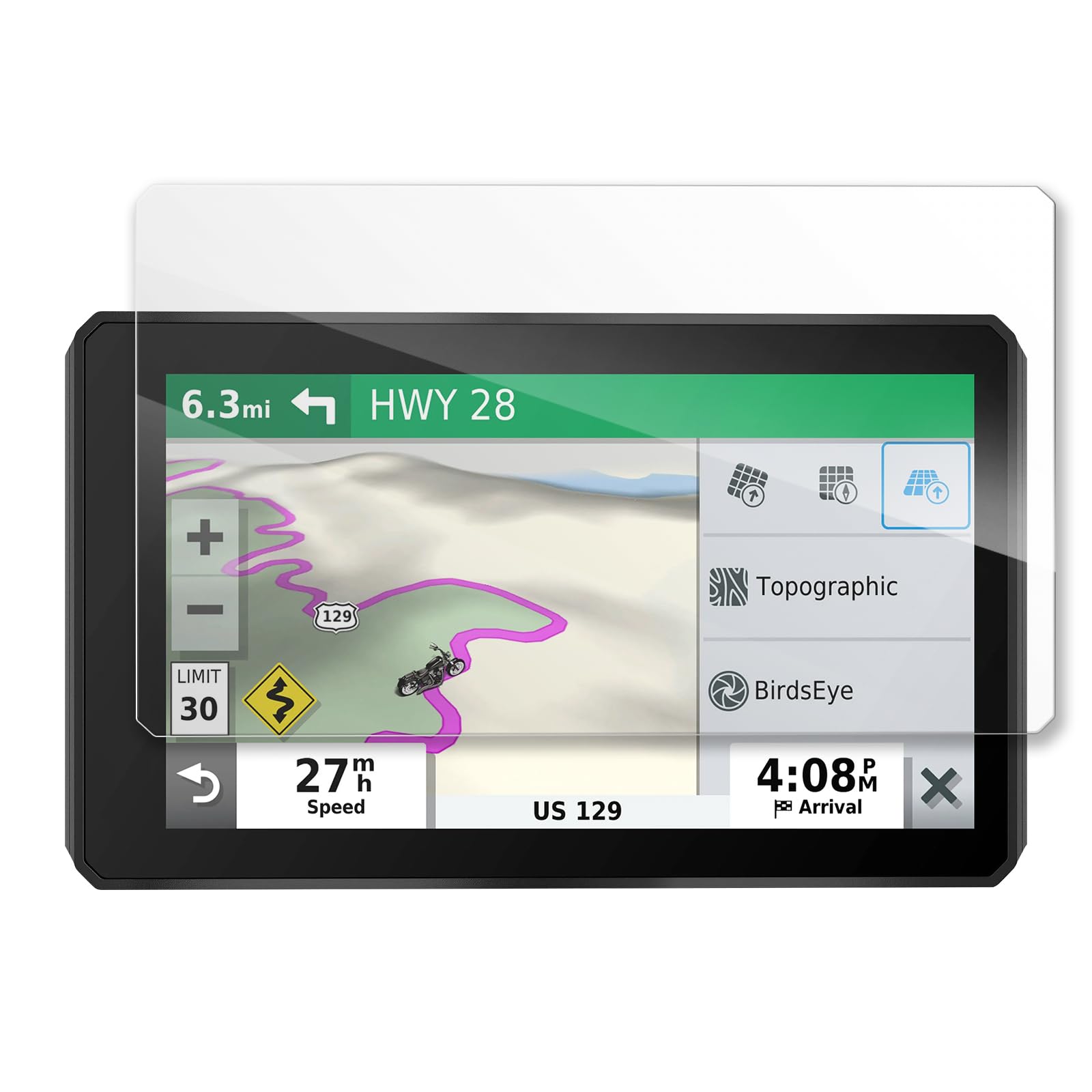 GIUD Gαrmin Zumo XT Navigation Screen Protector, Tempered Glass Protective Film for Gαrmin Zumo XT (5.5 Inches)