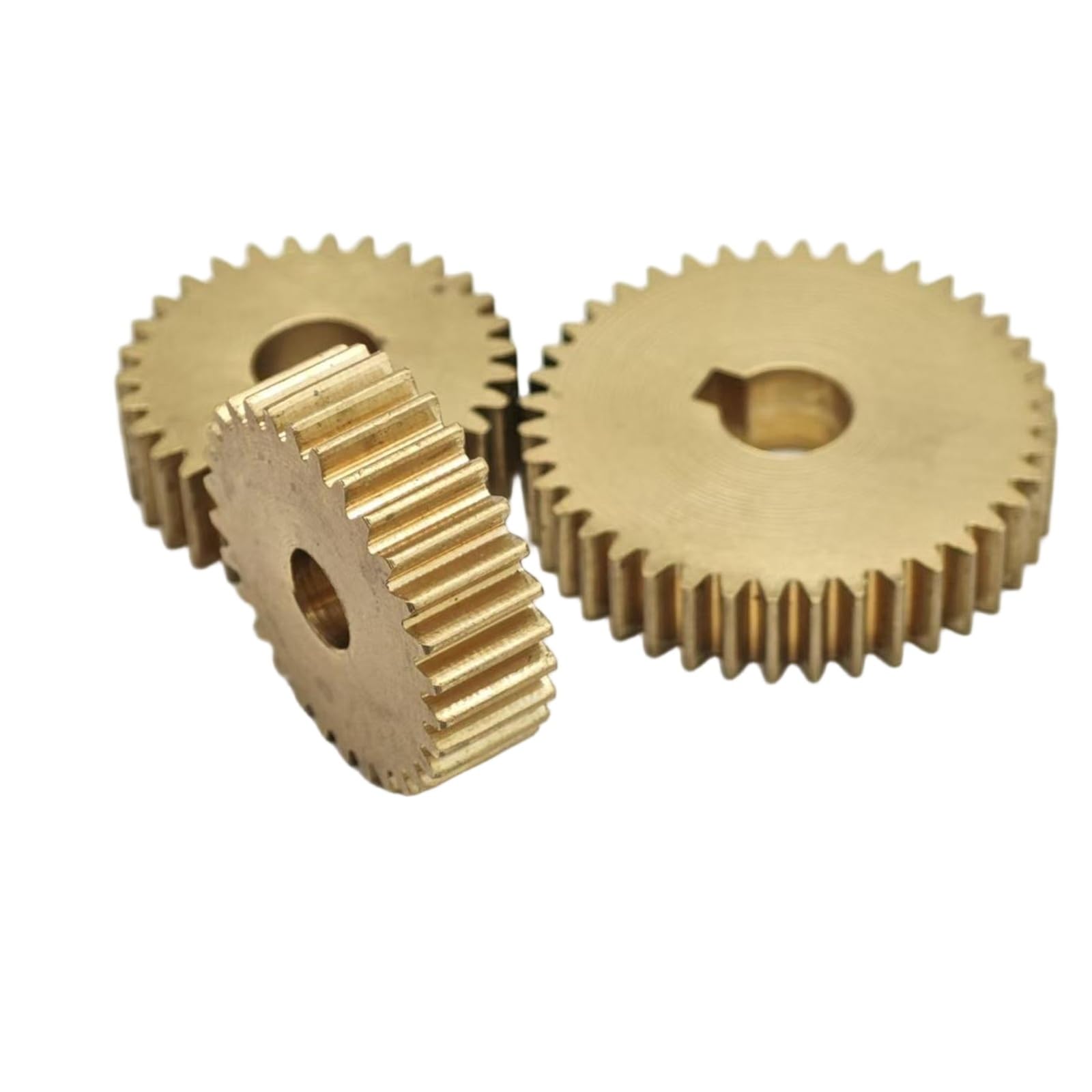 0,7 m, 120 Zähne, Messing, zylindrisches Zahnrad, 5 mm dick, Zahnrad, 0,7 Modul, 120 Zähne, Ritzel mit geraden Zähnen Zahnstangengetriebe(14mm bore)
