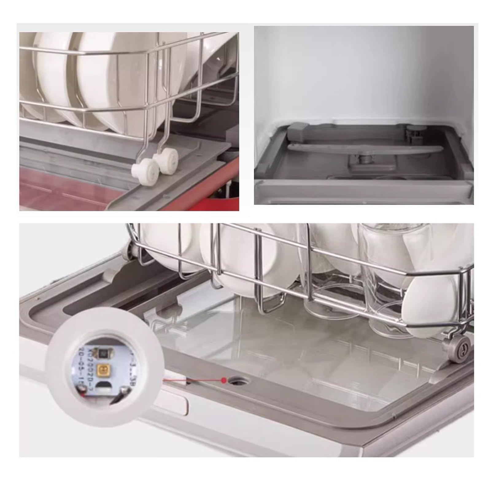 Lavavajillas de sobremesa for el hogar, pequeño, for 8 personas, gran capacidad, completamente automático, sin instalación