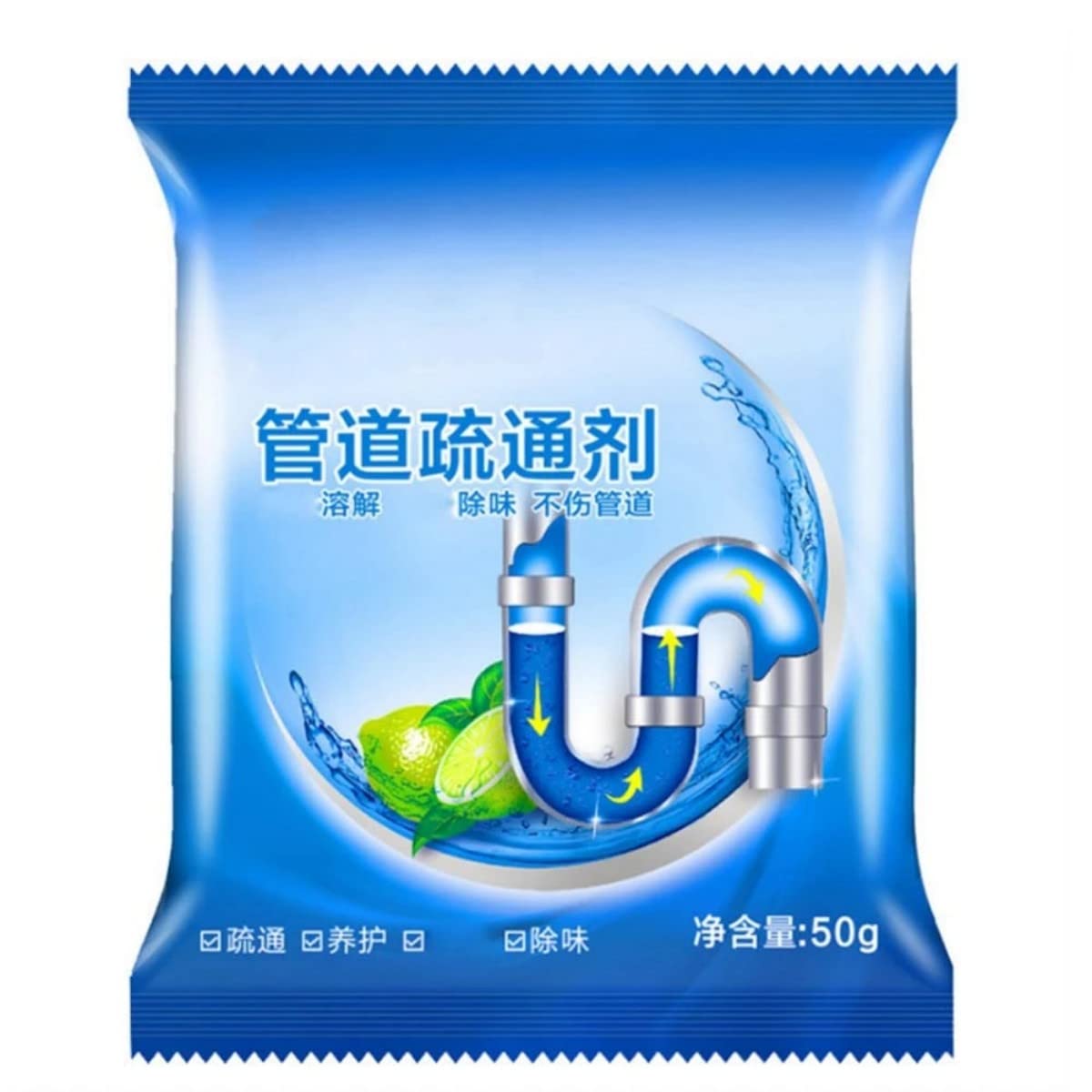 Rhomba 3 pcs Strong Drain Cleaners Pipe Dredging Agent Kitchen Water Piping Sewer Toilet Closes Tool Cleaning Deodorant