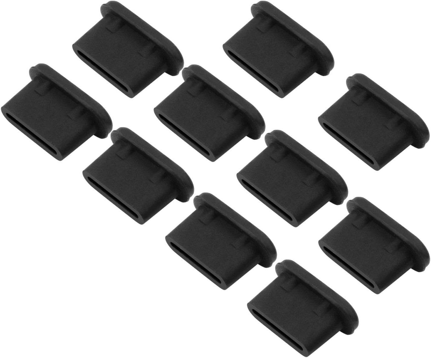 10 Pcs Black USB C Port Cover - Mobile Phone Dust Protector,Soft Silicone Type C Anti Dust Plug Protectors,Waterproof USB C Plugs Protection Accessories Charging Port Maintenance,Upkeep and Repairs