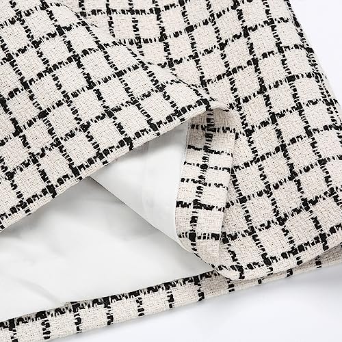 Image of IDEALSANXUN Womens High Waist Plaid Skirt Bodycon Pencil Wool Mini Skirts