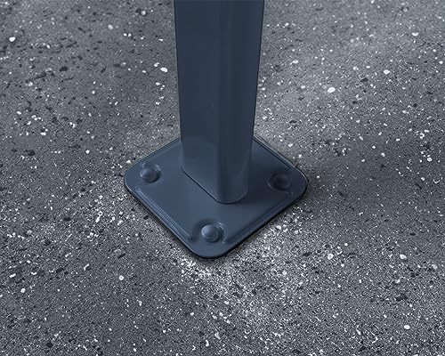 Canopia by Palram Terrassenüberdachung Alu Capri 3X9.15 Polycarbonat Hohlkammerplatten Pergola 924 x 295 cm Grau zur Überdachung ihrer Terrasse