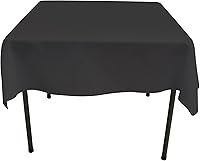 Vista 15 de GEFEII Servilletas de tela de poliéster sólido de 18 x 18 pulgadas para mantel rectangular redondo y cuadrado para boda, fiesta, restaurante