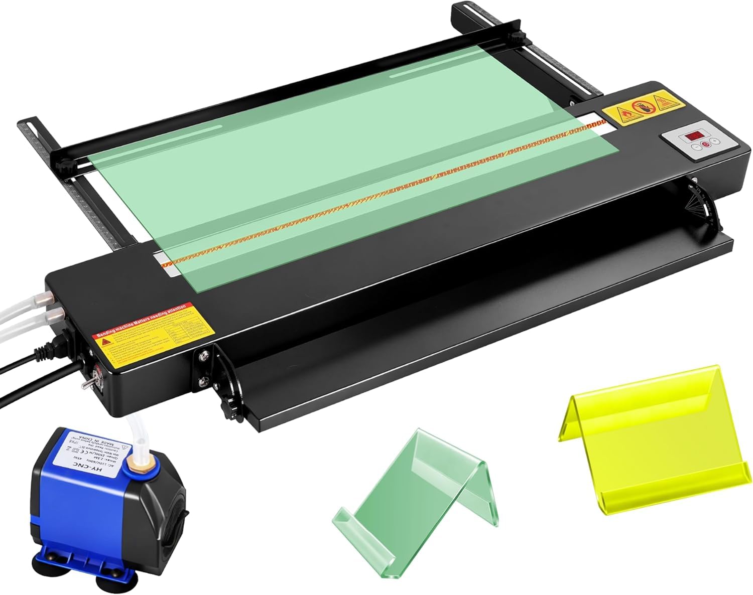 Digital Acrylic Plastic Bender, 60cm Acrylic Heat Bending Machine with Spare Heating Wire, Plastic Heat Bender with Adjustable Angle&Length for 1-6mm PVC/PP/ABS/PC etc.