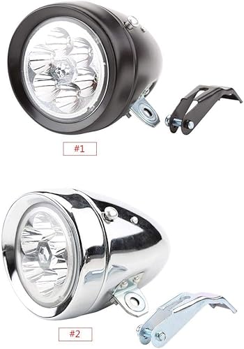 Miniatura 8 de Luz retro, luz de manillar de 6 LED con soporte para montar en bicicleta nocturna (plata)