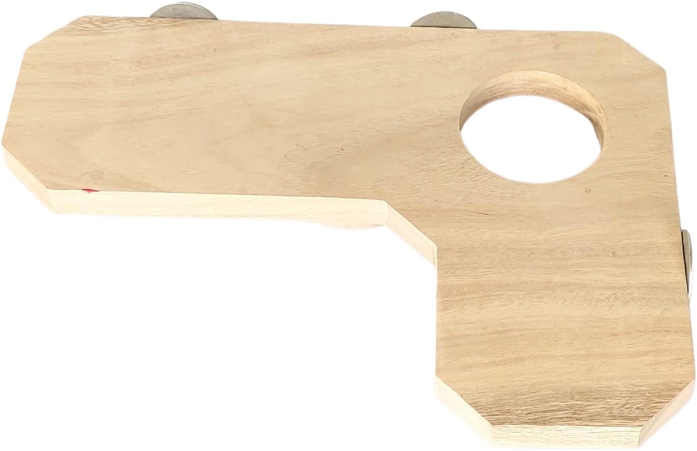 KSK L-Shaped Wooden Platform Natural Standing Platform Round Standing Board Toy for Birds, Hamsters, Mice, Rabbit, Guinea Pig Chinchilla Gerbil Squirrel