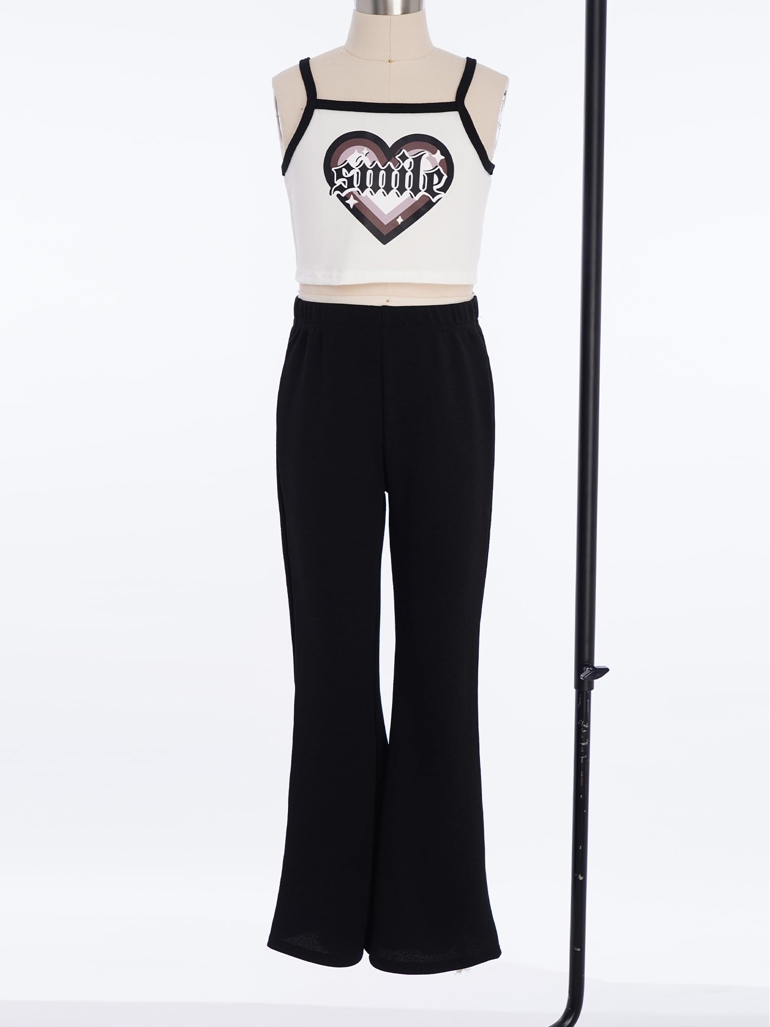 Ensemble De Vêtements Enfant Fille Ensembles Enfant Fille Pantalon Pattes D'Éléphant Tenue Décontractée Combinaison Vacances