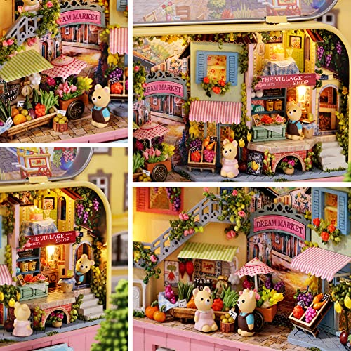 Kreative Szene Eisenkiste, Handarbeit, Miniatur-Puppenhaus-Set, Weißblech-Box, Puppenhaus-Möbel, DIY-Miniatur… – Bild 3