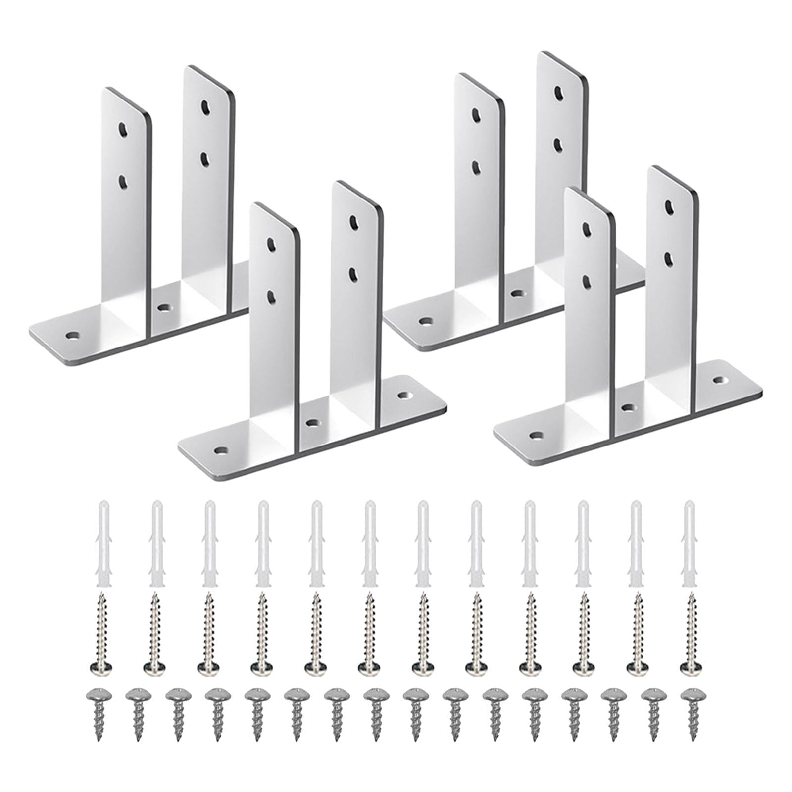 Elnwnnkc Multicolor Stable Urinal Divider Brackets Bathroom Partition Hardware Brackets Set For Enhances Privacy & Reduced Damage Risk Urinal Bracket Set
