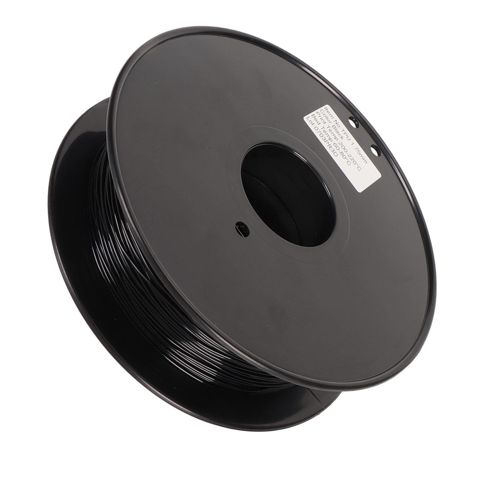 Filament TPU, 95A 1,75 Mm Filament do Drukowania 3D Niski Zapach 8 Kg 1,8 Funta Wysoka prędkość dla Większości Drukarek FDM (Czarny)