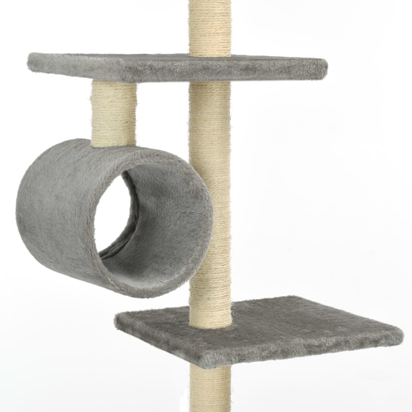 ShGaxin Tiragraffi per gatti con tiragraffi in sisal, 260 cm, grigio, tiragraffi, torre per gatti