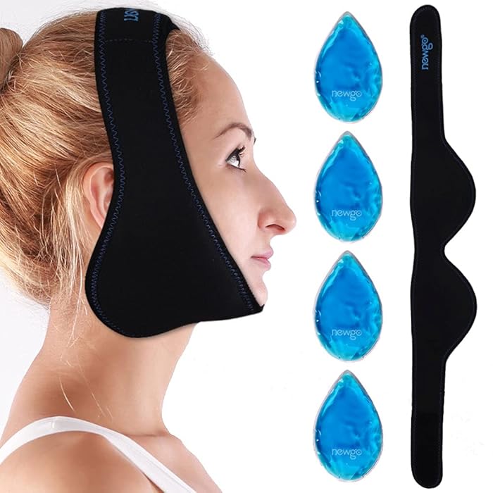 Buy NEWGO Face Ice Pack for Jaw Pain, Hot Cold Compress Gel Ice Pack